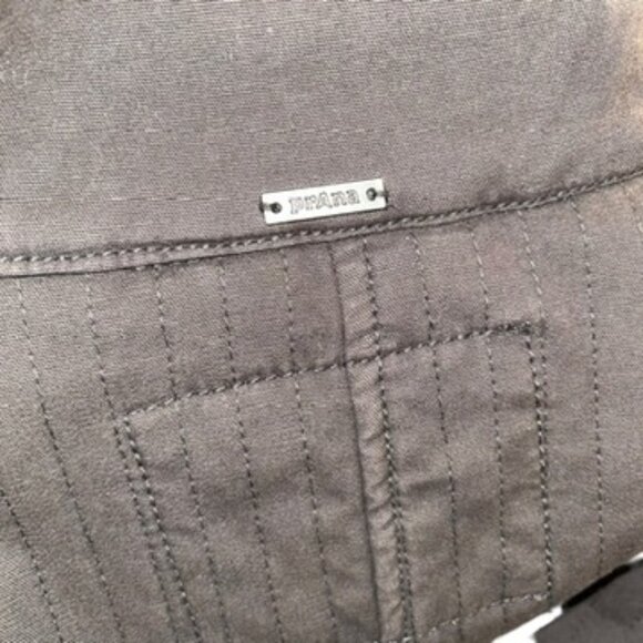 prana grayish brownish heavy cotton field jacket coat XS - Picture 5 of 6
